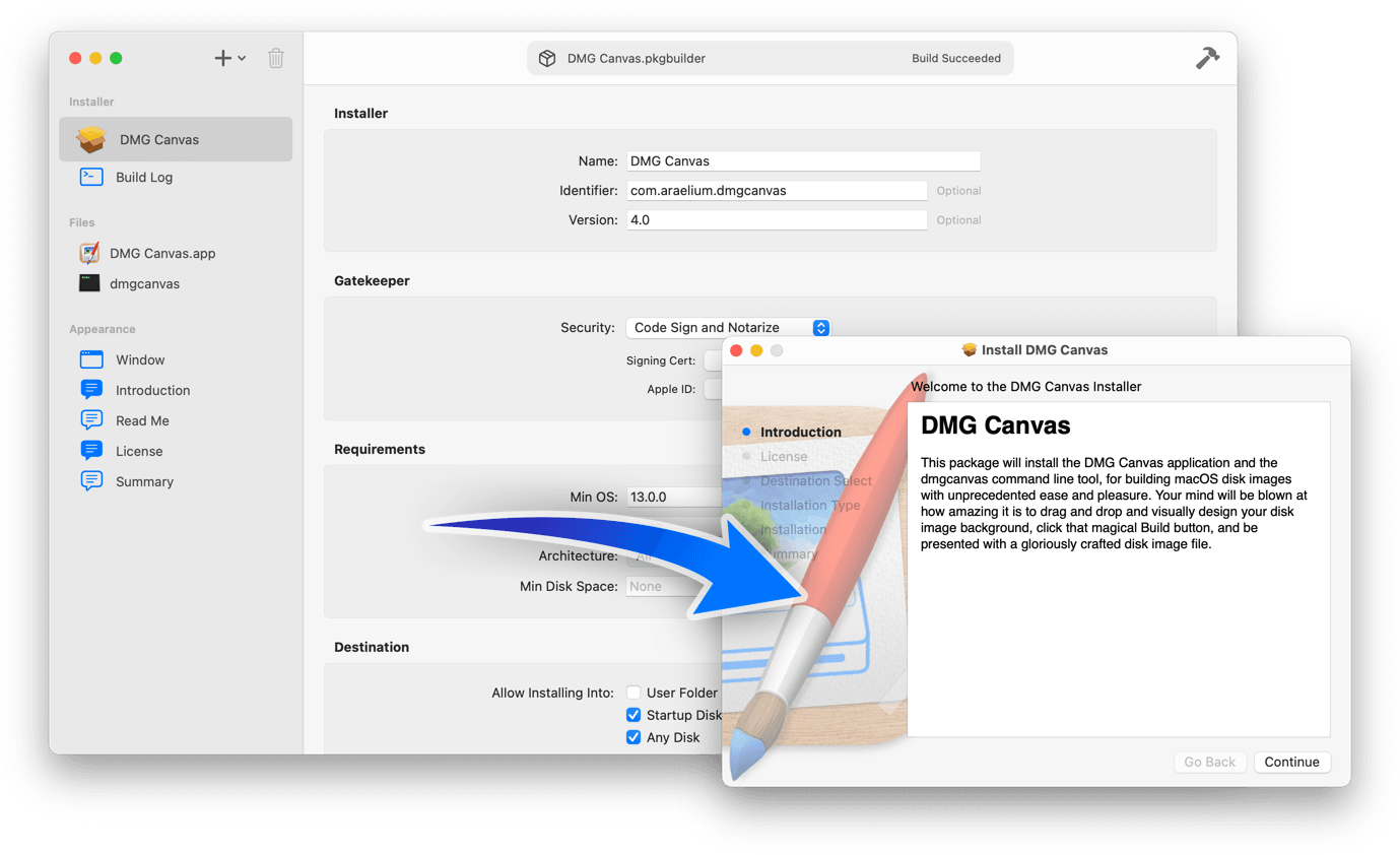 Build Mac .pkg file