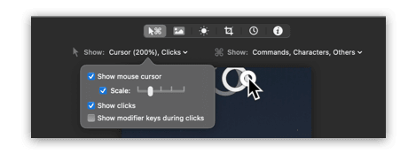 How to show mouse clicks in Mac screen recordings