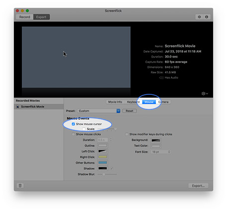 How to hide mouse cursor in Mac screen recordings
