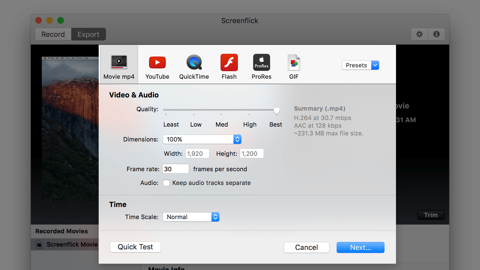 how to allow webcam for quicktime mac