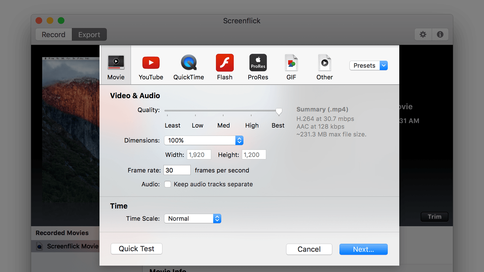 quicktime movie editor for mac