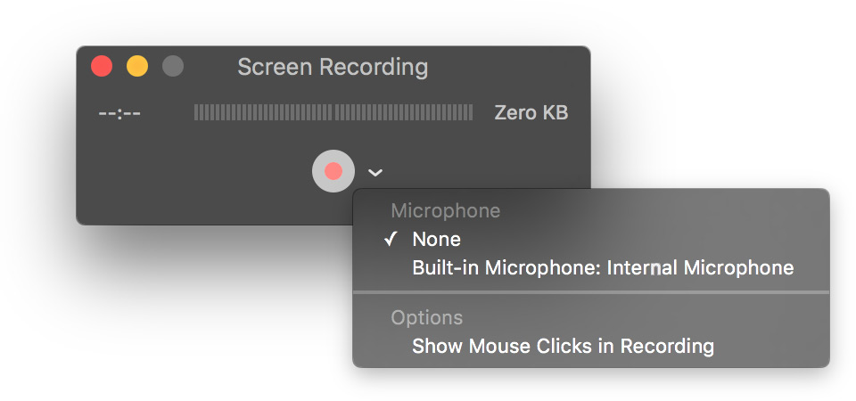 macbook record screen and audio