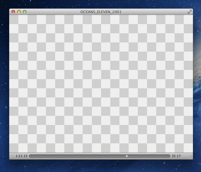 Recording Apple's DVD Player can result in the DRM checkerboard pattern